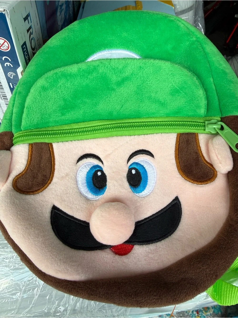Nintendo Luigi Green Plush Kids Backpack